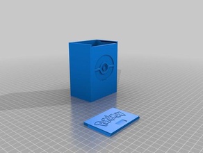 pokemon mazzo coperchio della scatola giocattolo & accessori di gioco carte deck box collezionabili pokémon 3d print model - Mito3D