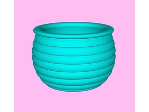 bowl 17 art container planter wslab 3d print model - Mito3D