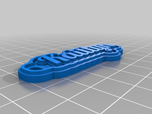 kaitlyn keychains customized 3D print model - Mito3D