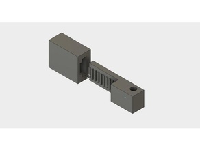 anet a8 simple x-belt holder gt2 2mm 3d printer parts mods upgrade upgrades belt clamp clip 3d print model - Mito3D