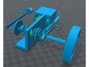 horizontal compressed air engine inspired vehicles steam 3d print model - Mito3D