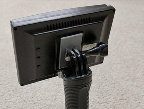 lcd ekran fotoğraf ve video adaptörü elektronik yüksek monte edin monitör bağlayın stand 3d print model - Mito3D