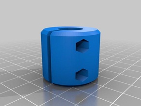 meine angepasste parametrische Welle-Koppler 3d-Drucker Teile kundengebundene 3d print model - Mito3D