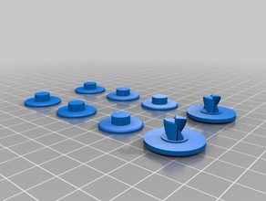 fidget spinner semplici tappi giochi e giocattoli 3d print model - Mito3D
