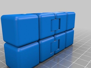 fidget cubo mecânico de brinquedos 3d print model - Mito3D