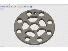 m6 spinner jouets & jeux fidget écrou 3d print model - Mito3D