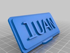 mi tabla personalizada de la placa oficina personalizado 3d print model - Mito3D