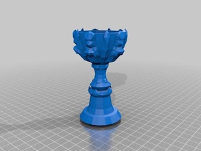summoner ' s cup inspiriert Trophäe hobby league legends riot games Beschwörer 3d print model - Mito3D