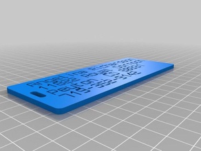 angelina luggage tag2 organization customized 3d print model - Mito3D