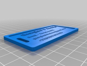my customized luggage bag tag2 household 3d print model - Mito3D