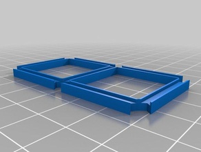 özelleştirilmiş 7 segment gösterge benim openscad delik açtı diy 3d print model - Mito3D
