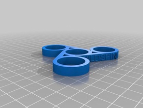 my customized smaller custom captioned fidget spinner dual extrusion toy & game accessories 3d print model - Mito3D