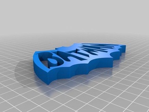 batman logosu 3d baskı 3d print model - Mito3D