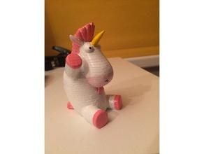 unicorn animals despicableme despicable me einhorn 3d print model - Mito3D