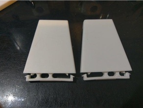 whirlpool refrigerator door shelf end cap left right bar replacement parts 3d print model - Mito3D