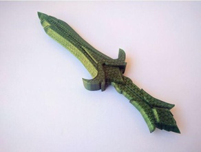 skyrim glass dagger props 3d print model - Mito3D