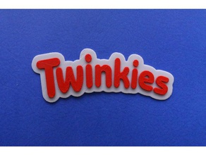 twinkies logotipo Arte 2d 25d alimentos twinkie 3d print model - Mito3D