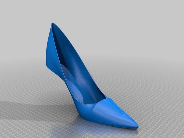 salto alto do sapato A impressão 3d 3dprintable de 3D print model - Mito3D