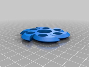 meu personalizados onda mortal fidget giratório 6 lâmina brinquedos & games personalizado 3d print model - Mito3D