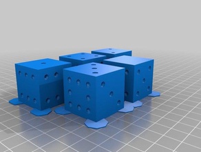 grime dice set remix non-transitive math art game non transitive probability 3d print model - Mito3D
