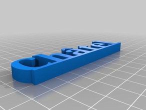 ch tel La impresión en 3d nombre de esquí 3d print model - Mito3D