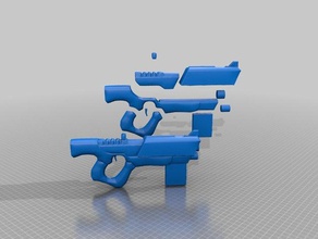 mass effect m-9 tempest Maschinenpistole 3d-drucken 3d print model - Mito3D