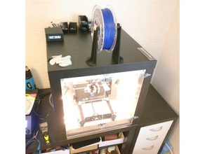 simples topmounted spoolholder gabinete Impressora 3d acessórios 3d print model - Mito3D