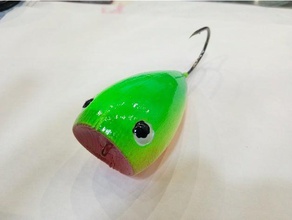 popper fishing lure sport & outdoors 3d print model - Mito3D