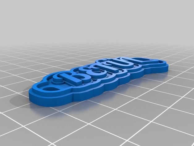 le pari de l' porte-clés personnalisé 3D print model - Mito3D
