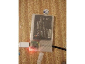 cartão de crédito tamanho do carregador telefone gadgets 3d print model - Mito3D