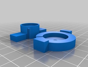 20mm piezo taladro de la plantilla Impresora 3d las piezas 3d print model - Mito3D