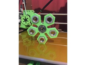 m12 a 5 lati fidget spinner - dado esagonale giochi e giocattoli 608zz esagono 3d print model - Mito3D