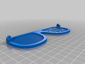 my customized shutter shades glasses 3d print model - Mito3D