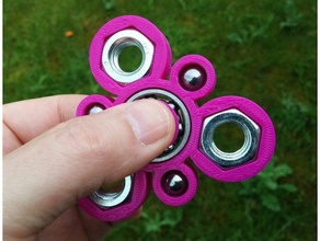 big nutty spinner mechanical toys fidget toy hand 3d print model - Mito3D
