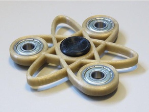 atomic bearing spinner mechanical toys atom fidgetspinner fidget hand spinners toy tri 3d print model - Mito3D