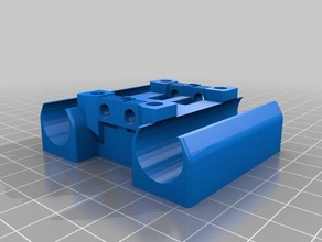 x-carriage 16mm-bushing-holder polymer-bushings 3d printer parts 3d print model - Mito3D