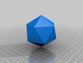 icosaedro A impressão 3d 20 e verso formas 3d print model - Mito3D