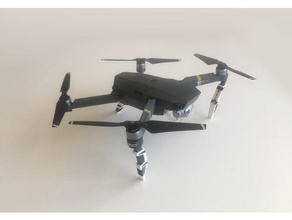 dji mavic pro gambe dualstrusion La stampa 3d 2 colore aeree drone doppio materiale ugello metraggio ultimaker um3 3d print model - Mito3D