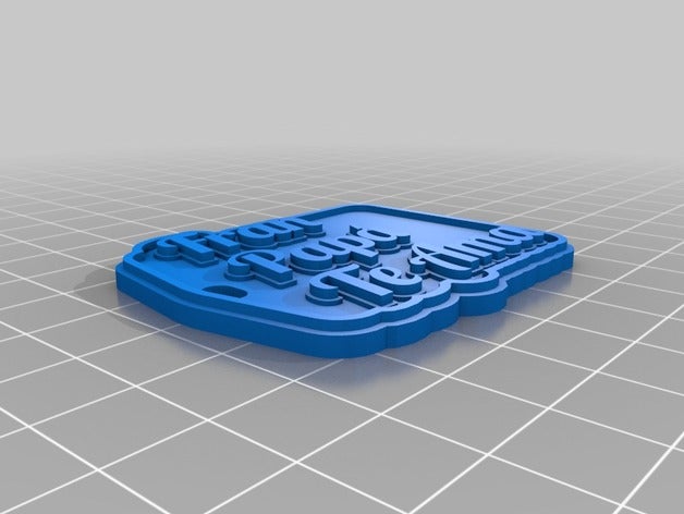 fran pap te ama llaveros personalizado 3D print model - Mito3D