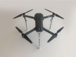 dji mavic pro catch handle & legs dualstrusion 3d printing 2 color aerial drone dual material nozzle footage ultimaker um3 3d print model - Mito3D