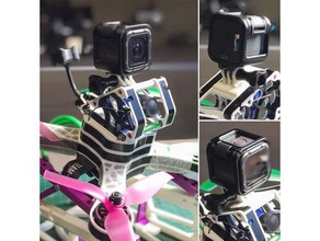 ragg-5 e seviye - evrensel yüksek Dağı r c araçlar kamera monte edin gerçek yarışçı ragg-e 5 3d print model - Mito3D