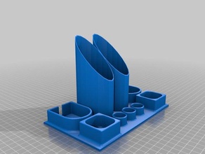 philips sonicare organizer remix wip bathroom holder toothbrush 3d print model - Mito3D