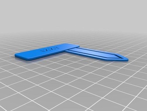 il mio segnalibro personalizzato clip di carta office su misura 3d print model - Mito3D