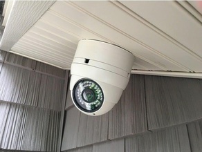 paramétrique appareil-photo de dôme la boîte jonction l'électronique base caméra grandstream gxv3610 ip cam montage openscad sécurité surveillance 3d print model - Mito3D