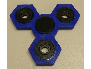 hex fidget spinner toys & games 3d print model - Mito3D