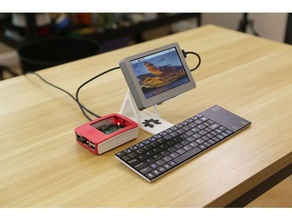 5in portable hdmi display electronics adafruit case enclosure screen 3d print model - Mito3D