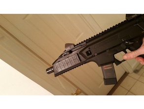 scorpion evo ferroviaria copre parti cz armi da fuoco pistole merica picatinny rail protettore rotaia di copertura 3 3d print model - Mito3D