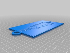 dondurulmuş anna 2d sanat özelleştirilmiş 3d print model - Mito3D