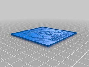 meu personalizados lithophane parametrizando comprimento espessura Arte 2d personalizado 3d print model - Mito3D