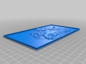 sirenita Arte en 2d personalizado 3d print model - Mito3D